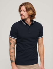 Superdry - SPORTSWEAR RELAXED TIPPED POLO - kortärmade pikéer - eclipse navy - 3
