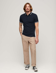Superdry - SPORTSWEAR RELAXED TIPPED POLO - kortærmede poloer - eclipse navy - 4