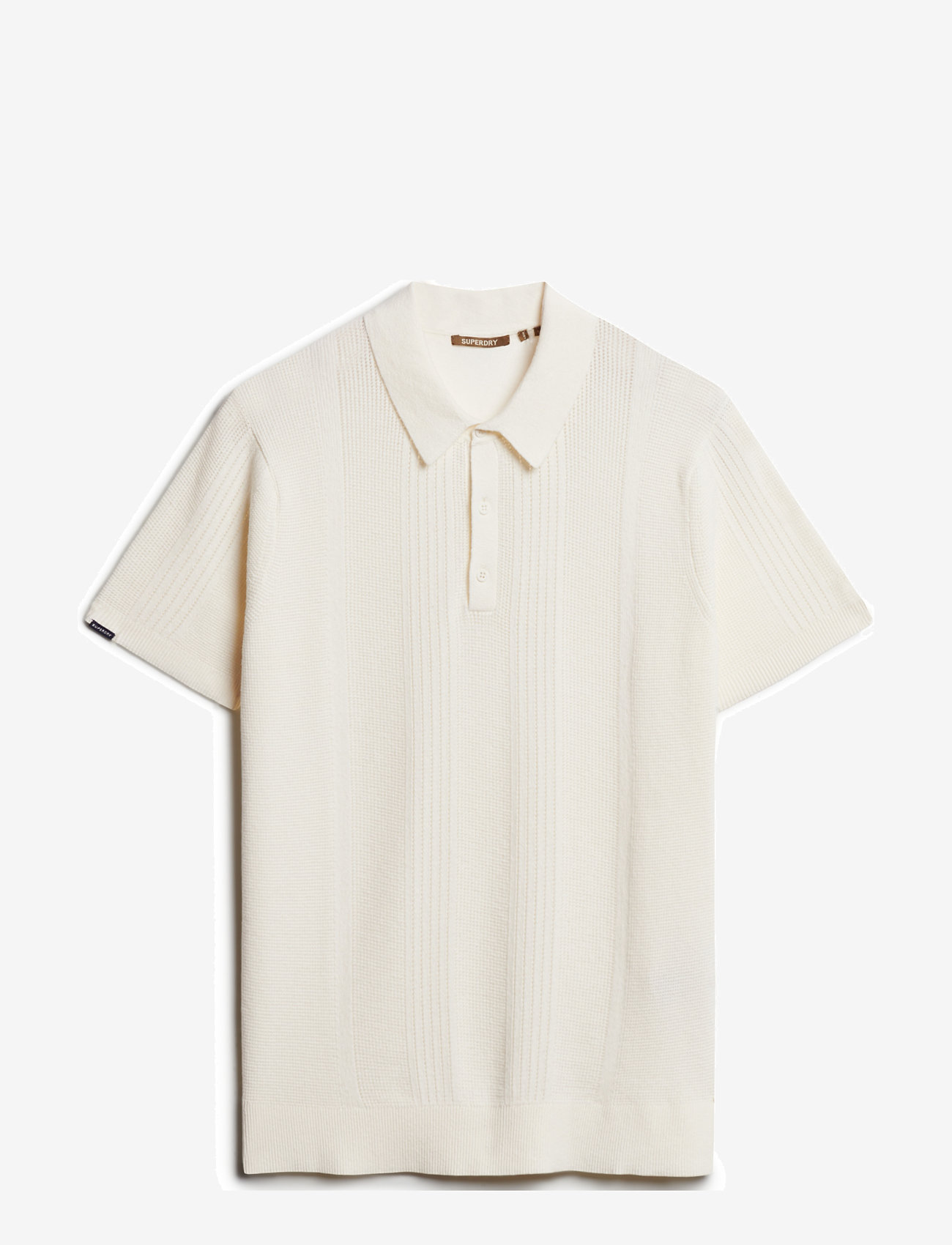 Superdry - SHORT SLEEVE KNITTED POLO - polostrik - off white - 1