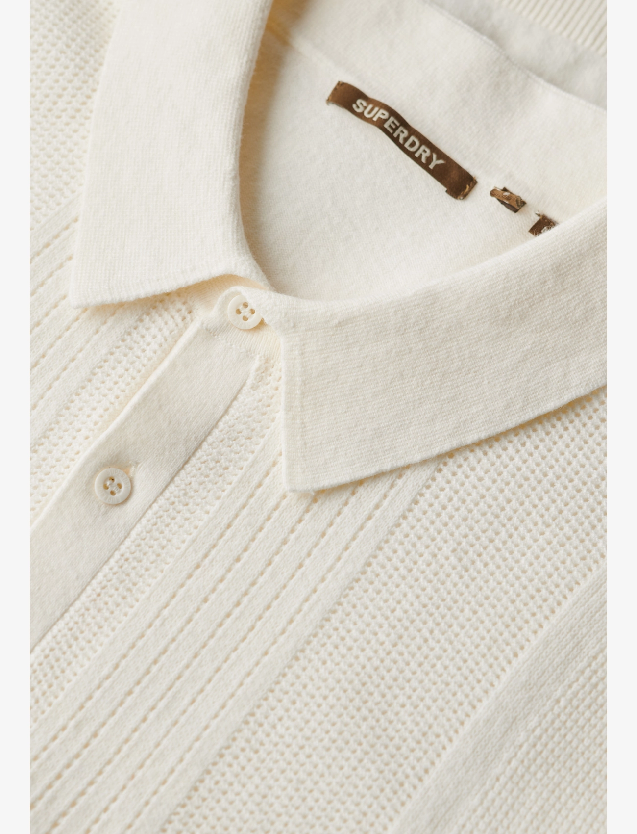 Superdry - SHORT SLEEVE KNITTED POLO - off white - 2