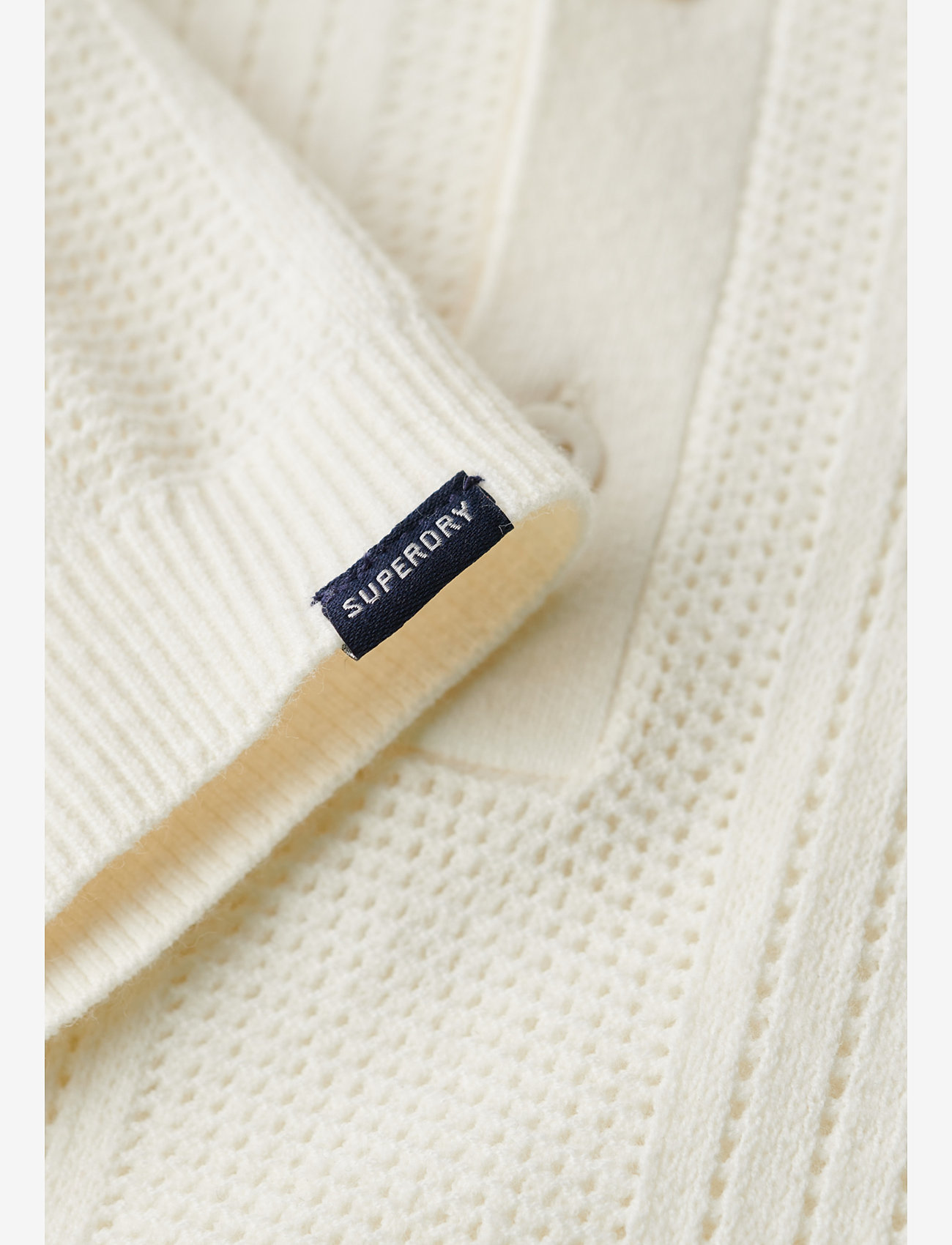 Superdry - SHORT SLEEVE KNITTED POLO - polostrik - off white - 3