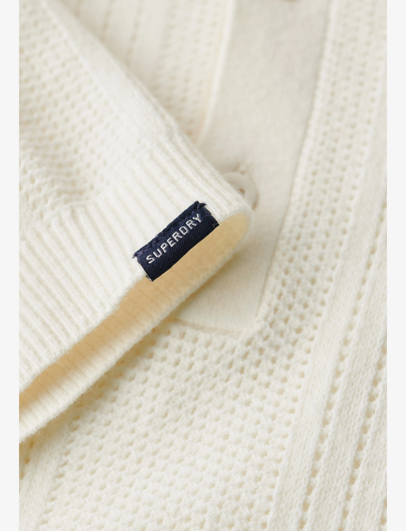 Superdry - SHORT SLEEVE KNITTED POLO - off white - 3