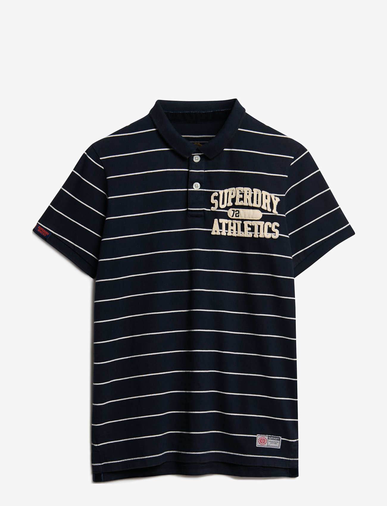 Superdry - VINTAGE ATHLETIC JERSEY POLO - kurzärmelig - eclipse navy stripe - 1