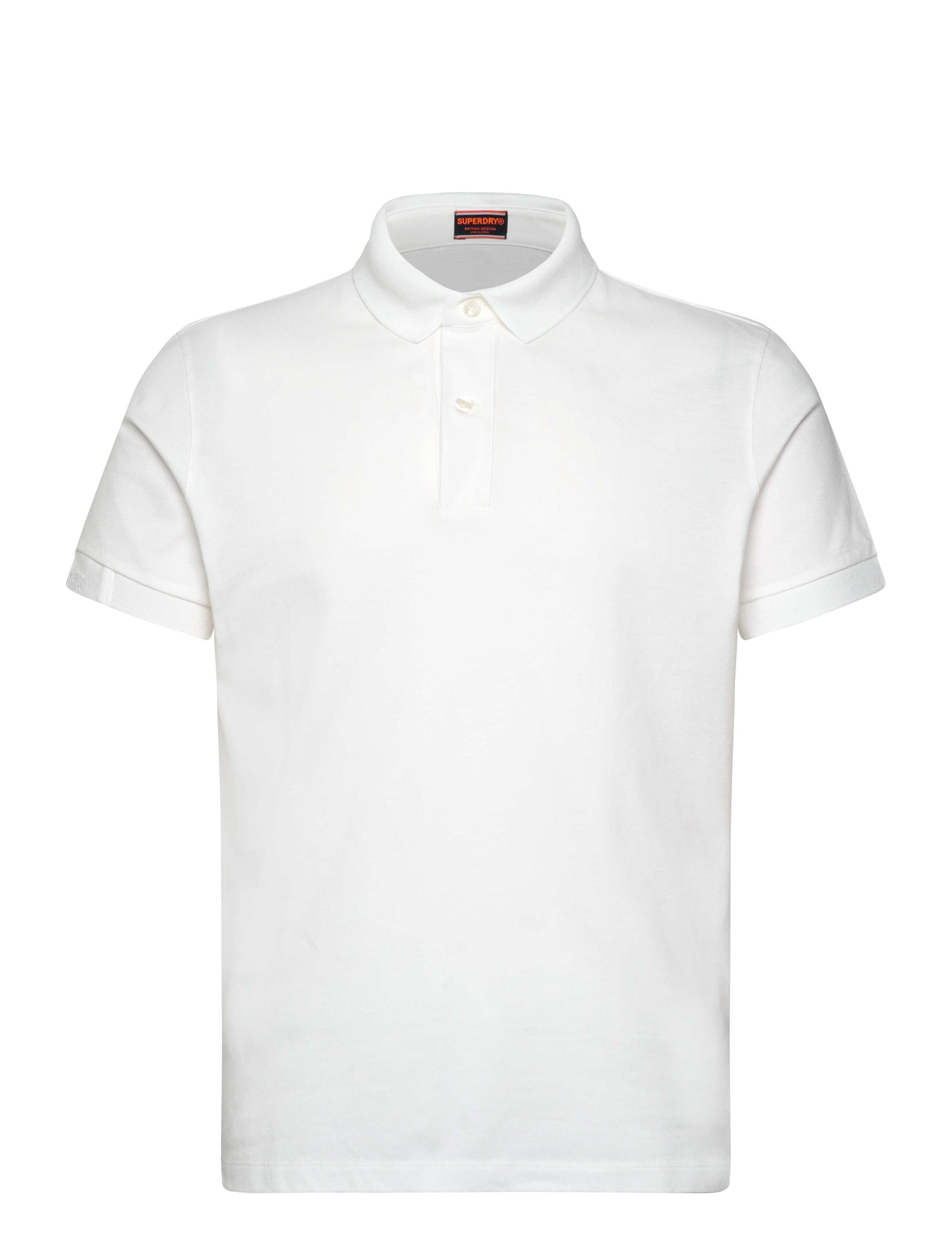 Superdry CITY PIQUE POLO - Pikéer - OPTIC / white