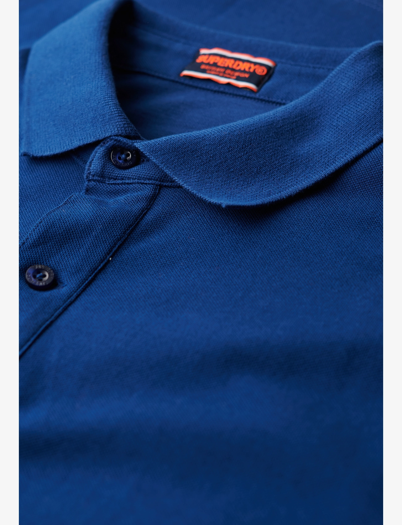 Superdry - CITY PIQUE POLO - short-sleeved polos - pilot mid blue - 2