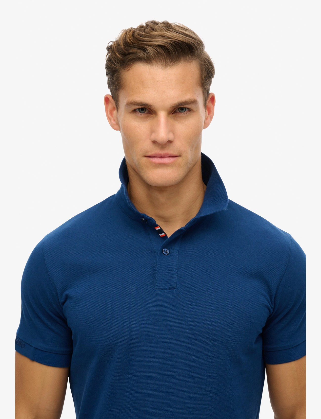 Superdry - CITY PIQUE POLO - short-sleeved polos - pilot mid blue - 3
