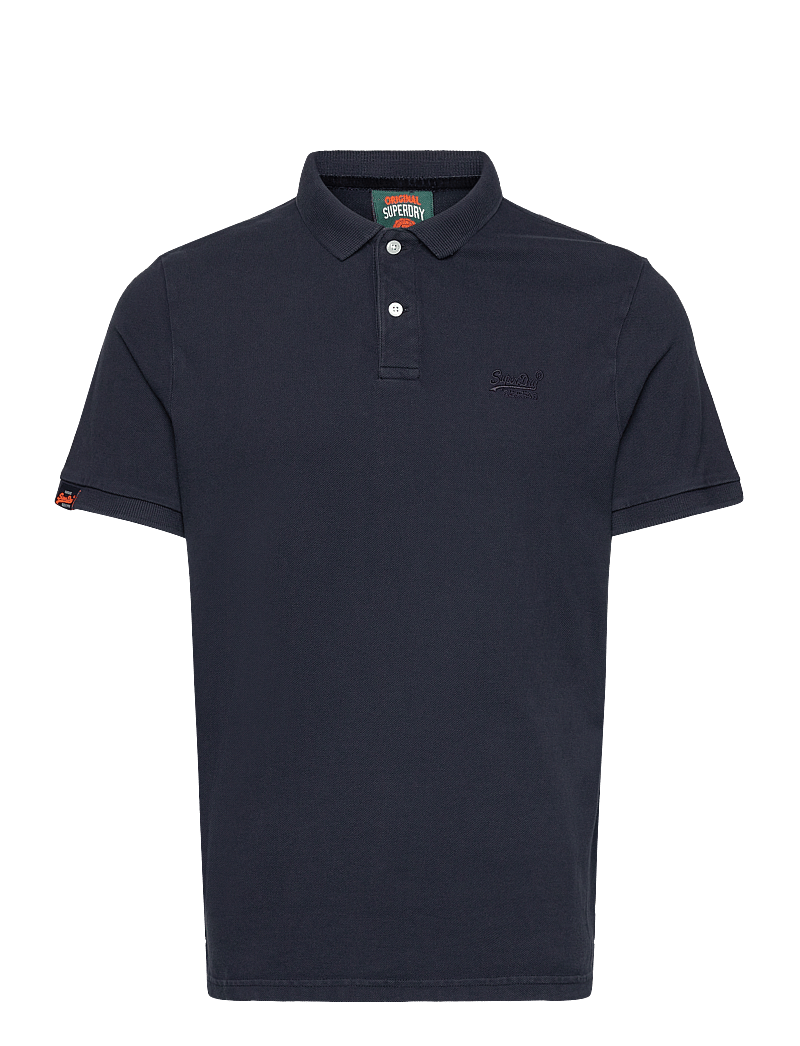 Superdry - VINT DESTROY POLO - lühikeste varrukatega polod - eclipse navy - 1
