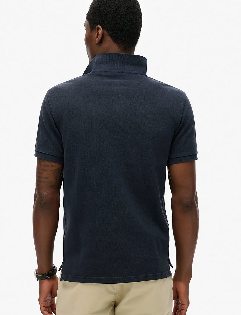 Superdry - VINT DESTROY POLO - lühikeste varrukatega polod - eclipse navy - 5