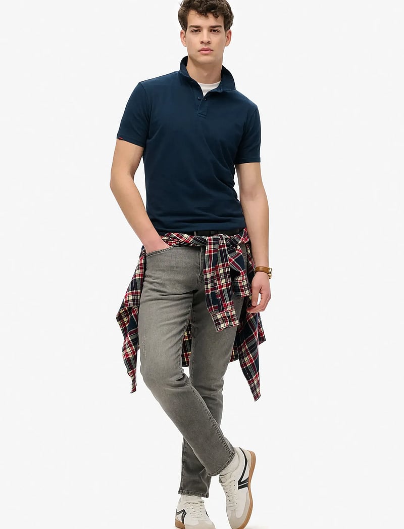 Superdry - ESSENTIAL JERSEY POLO - kortärmade pikéer - eclipse navy - 4