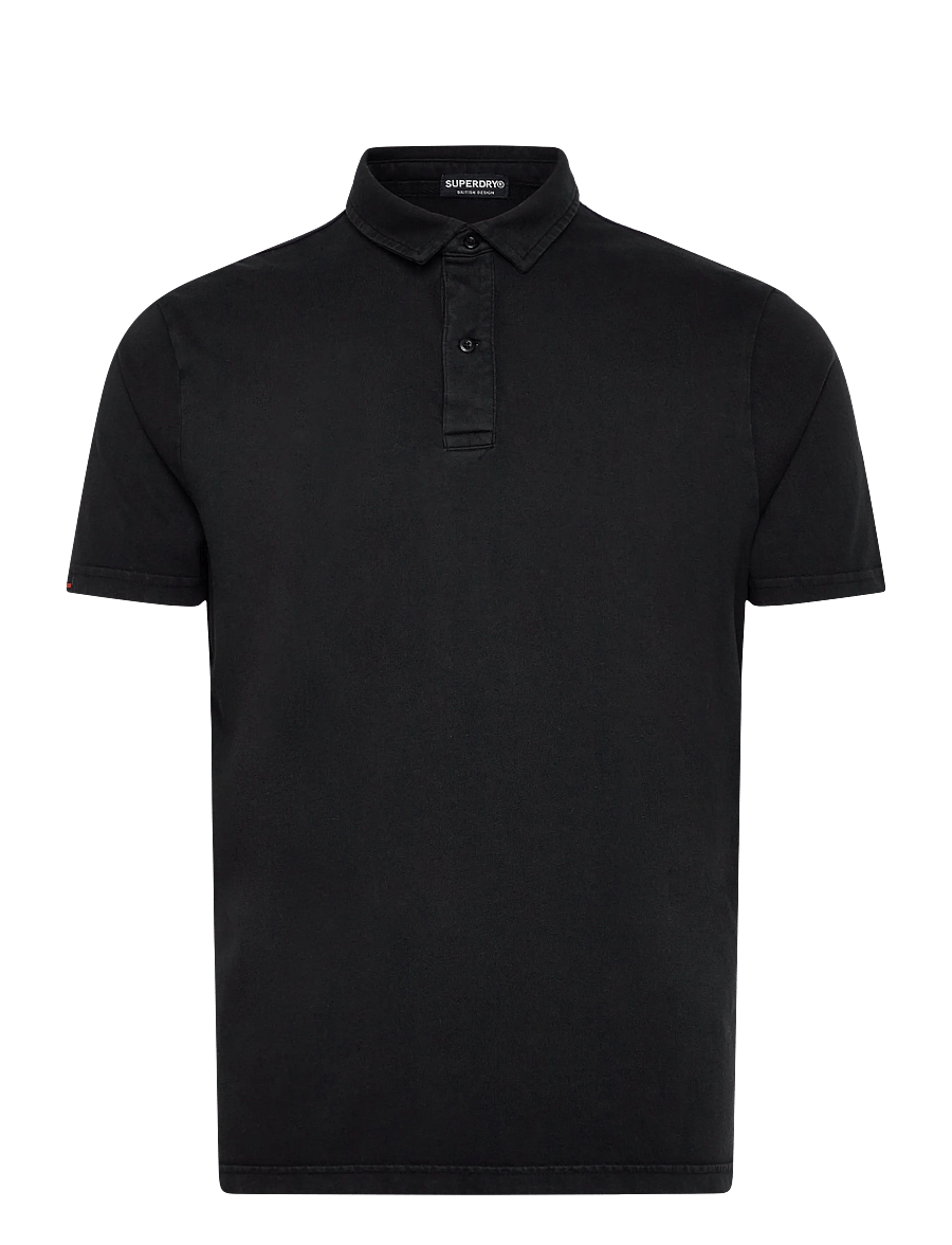 Superdry - ESSENTIAL JERSEY POLO - kortærmede poloer - meteorite black - 1