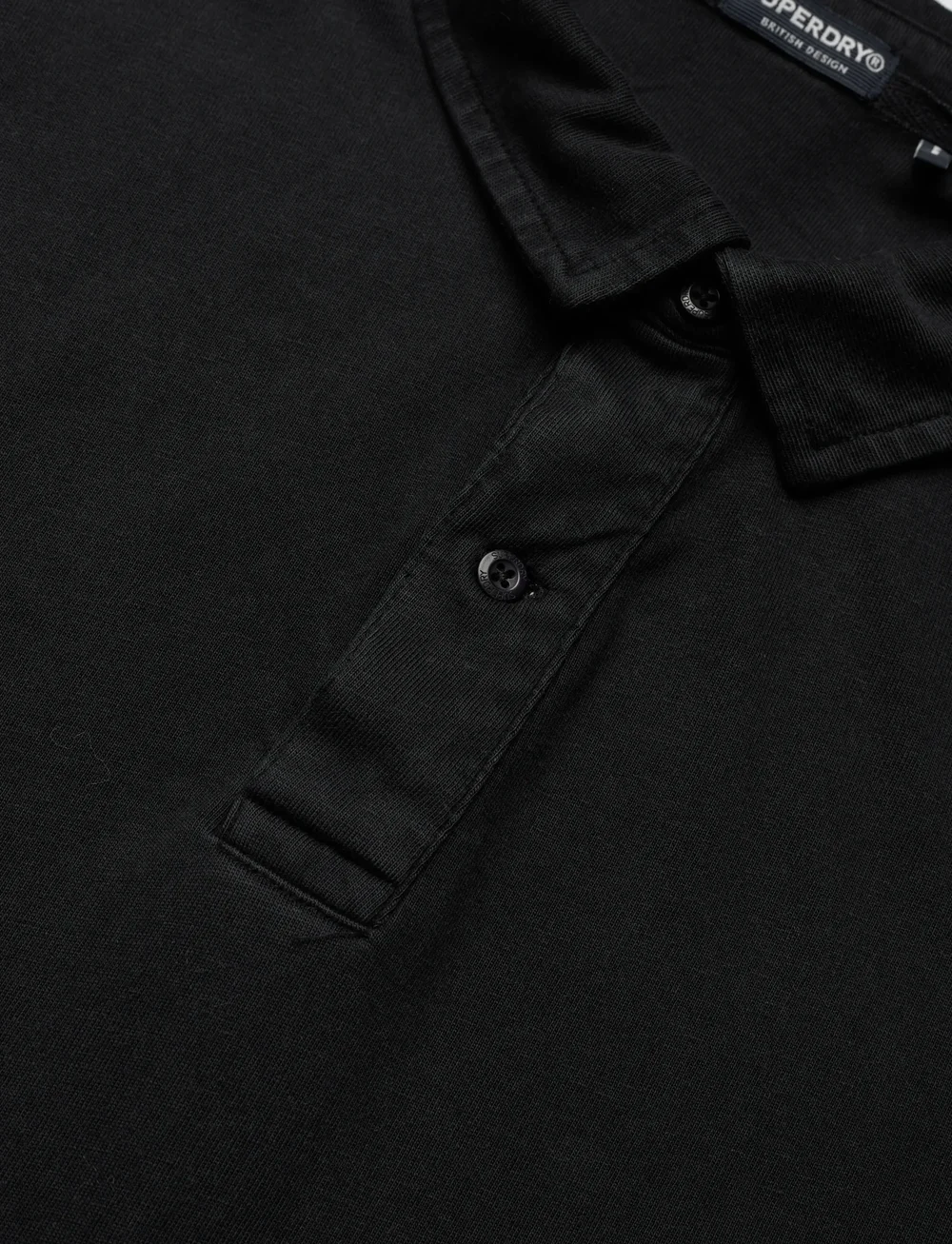 Superdry - ESSENTIAL JERSEY POLO - kortärmade pikéer - meteorite black - 2