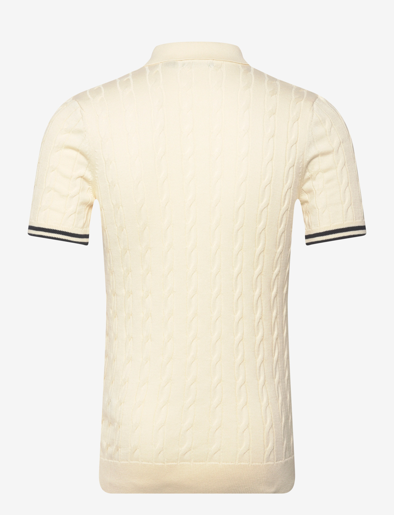 Superdry - KNITTED TEXTURE S/S POLO - gestrickte polohemden - classic cream - 2