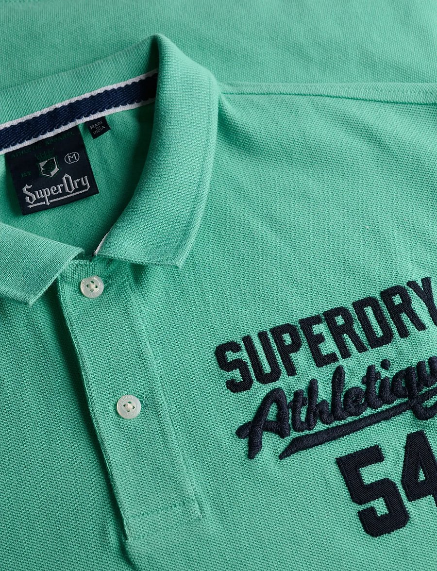 Superdry - APPLIQUE CLASSIC FIT POLO - kortärmade pikéer - hot mint - 5