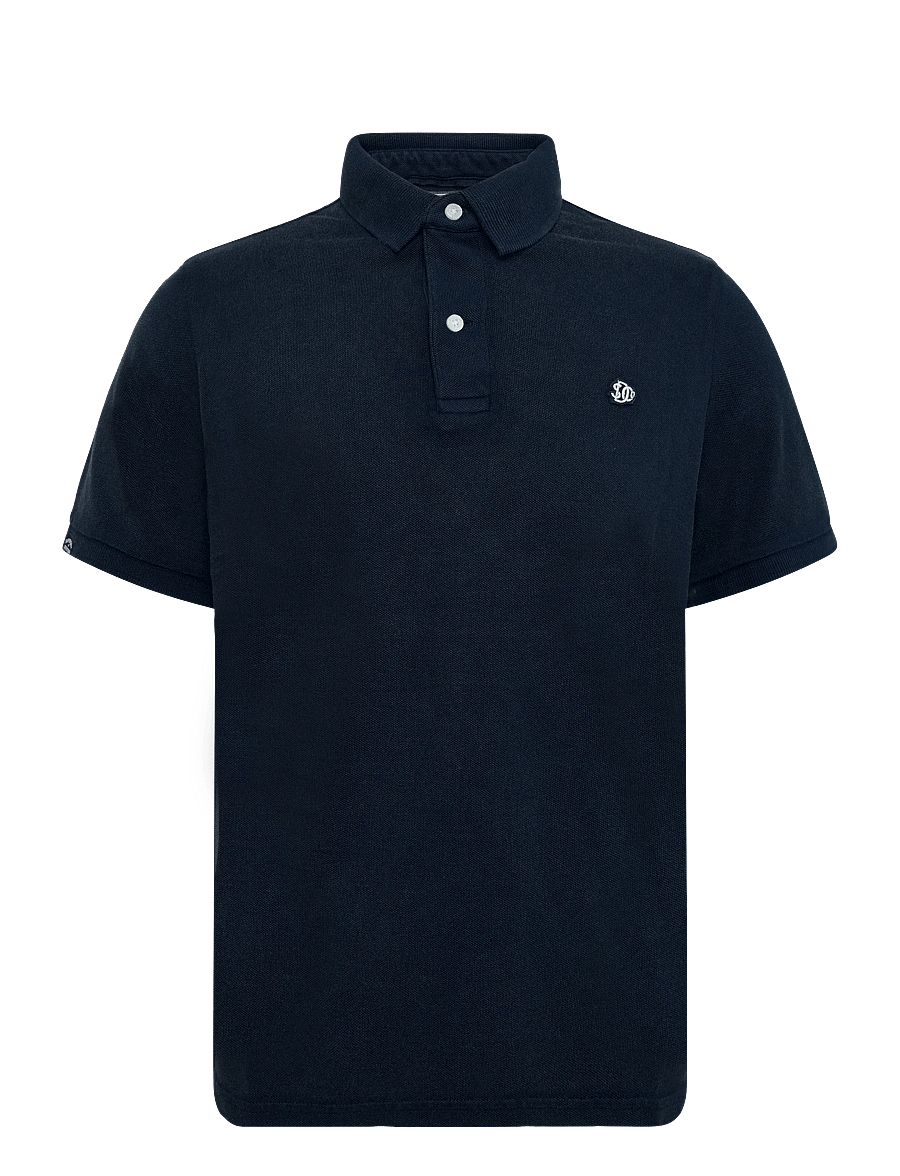 Superdry - VINTAGE DESTROY POLO - kortærmede poloer - eclipse navy - 1