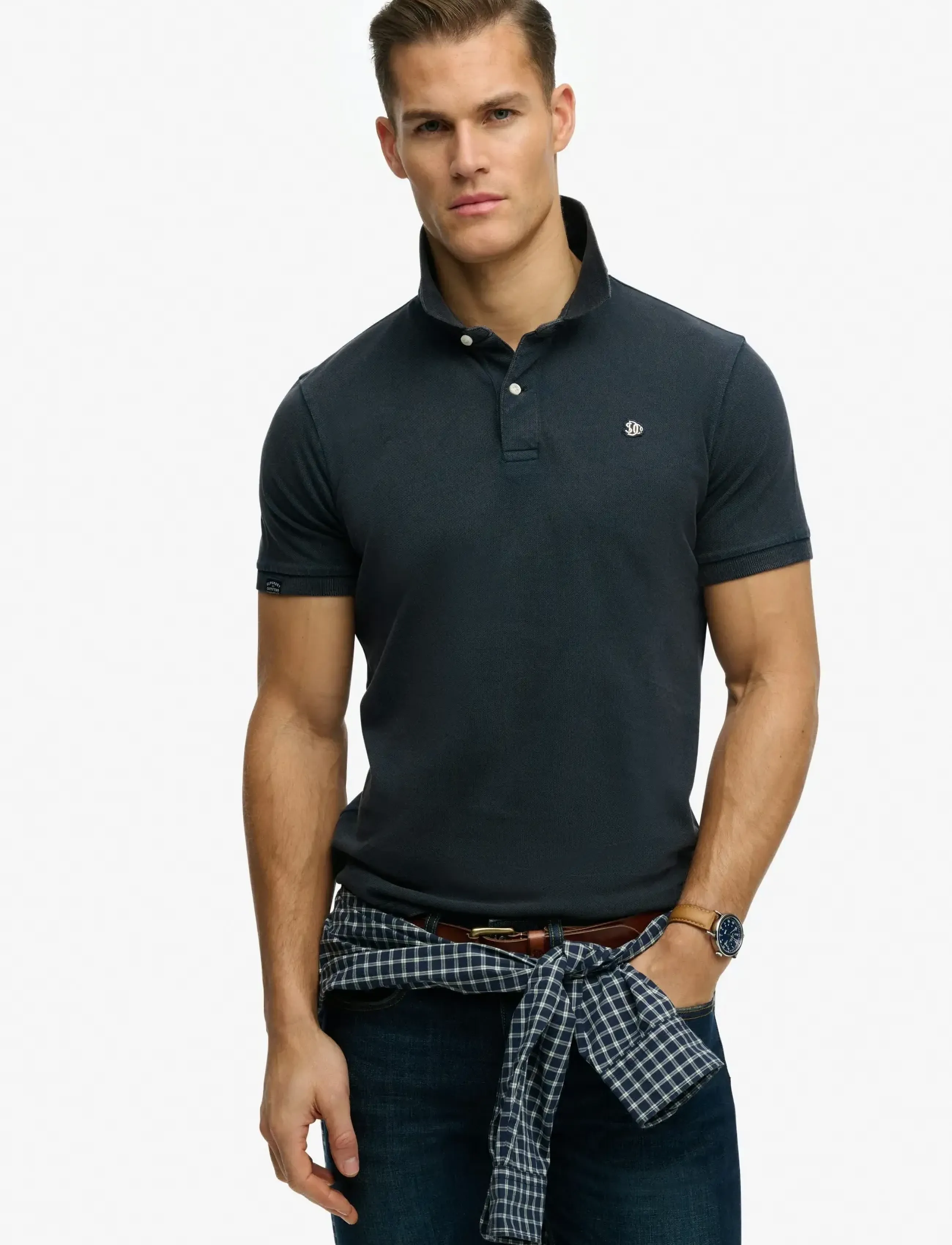 Superdry VINTAGE DESTROY POLO - Superdry - ECLIPSE NAVY / navy