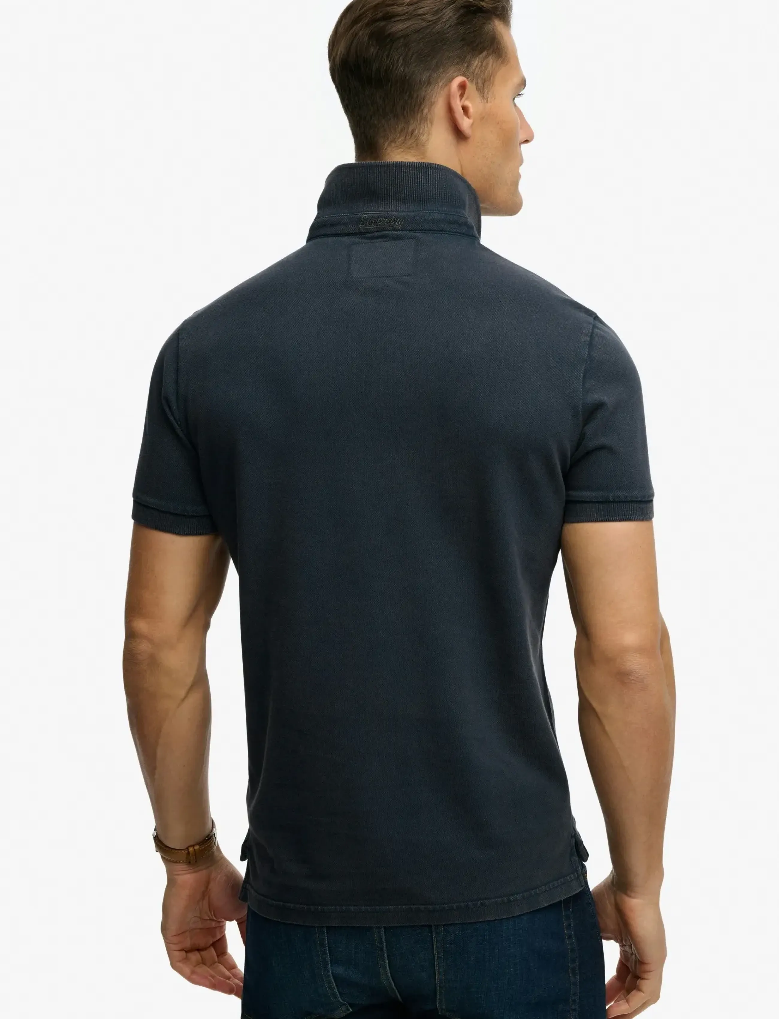 Superdry - VINTAGE DESTROY POLO - eclipse navy - 2