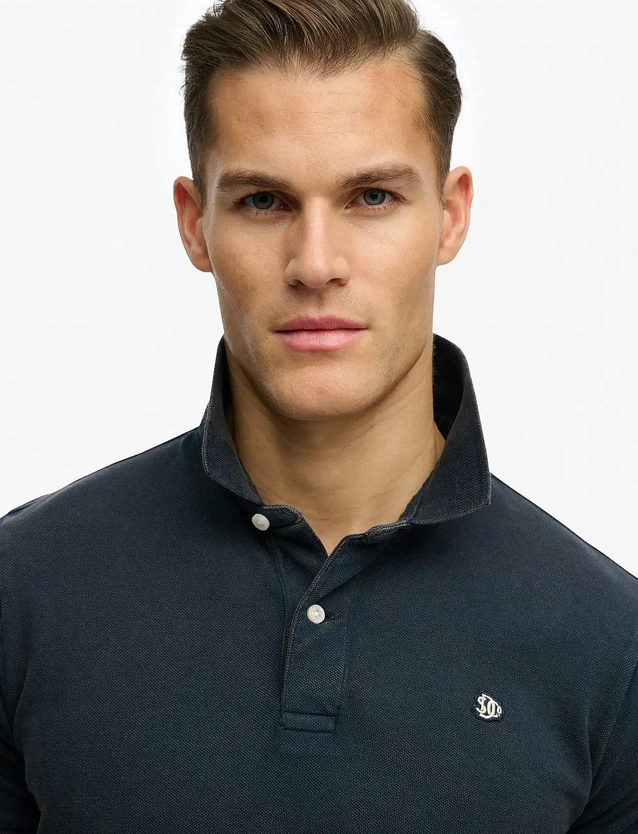 Superdry - VINTAGE DESTROY POLO - eclipse navy - 3