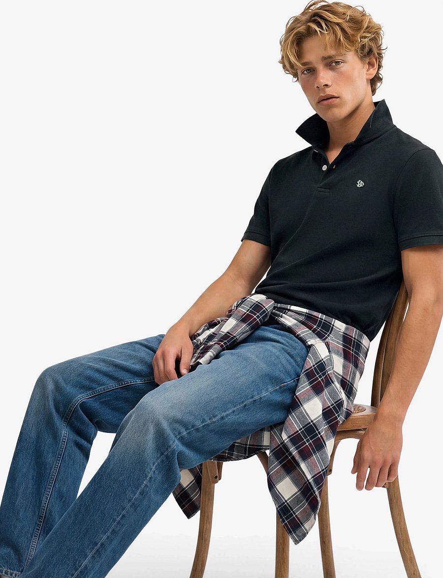Superdry - VINTAGE DESTROY POLO - kurzärmelig - eclipse navy - 4