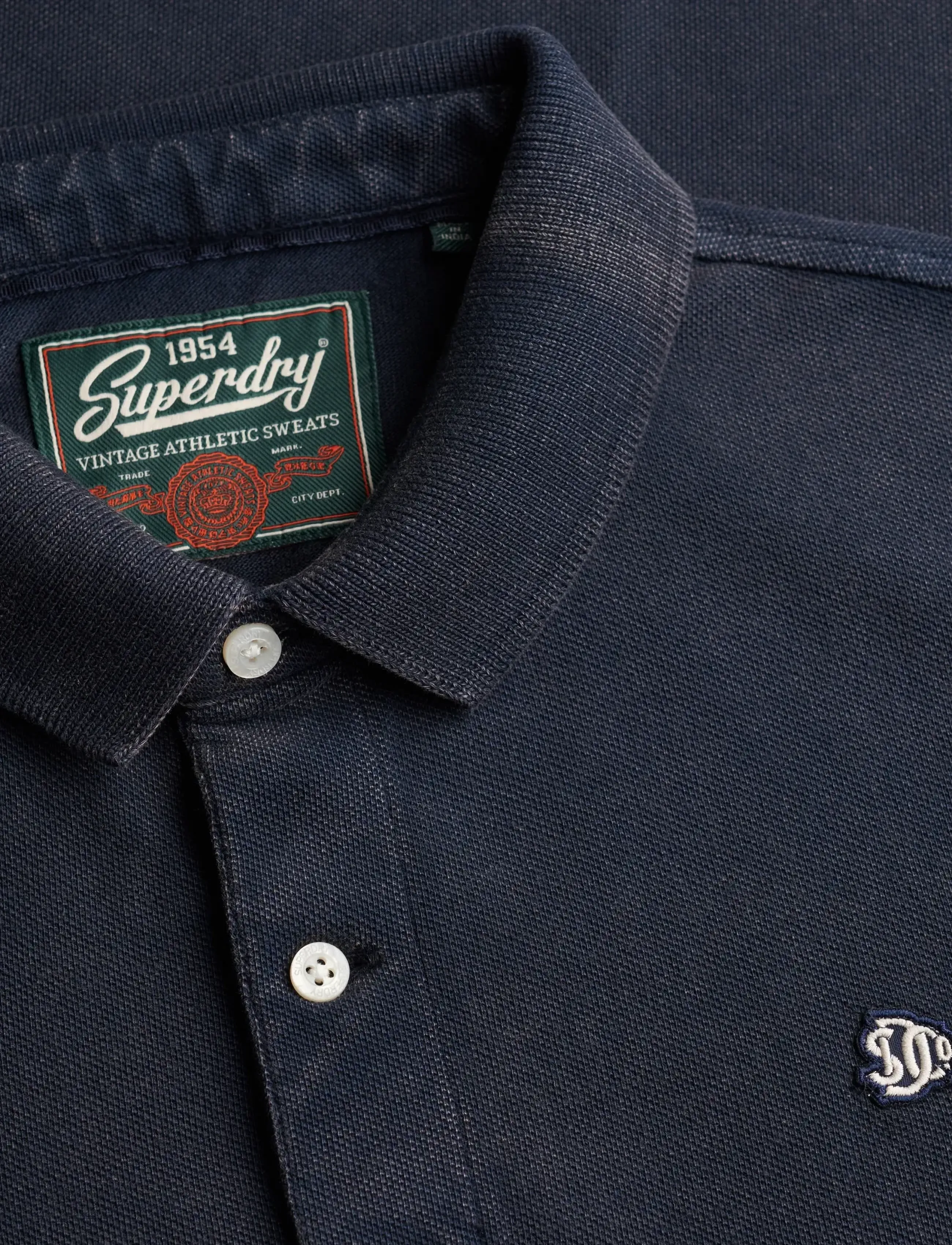 Superdry - VINTAGE DESTROY POLO - kurzärmelig - eclipse navy - 5