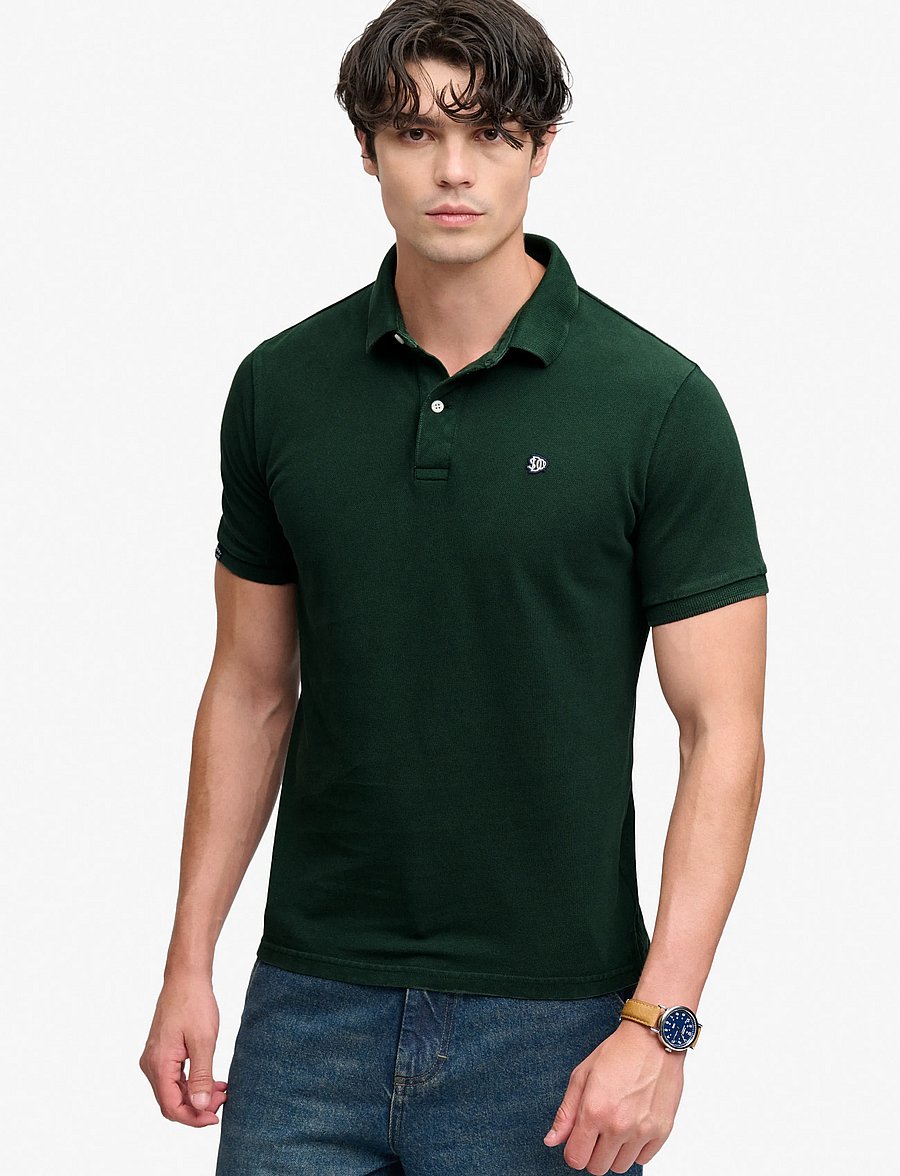 Superdry - VINTAGE DESTROY POLO - kurzärmelig - mountain view - 0