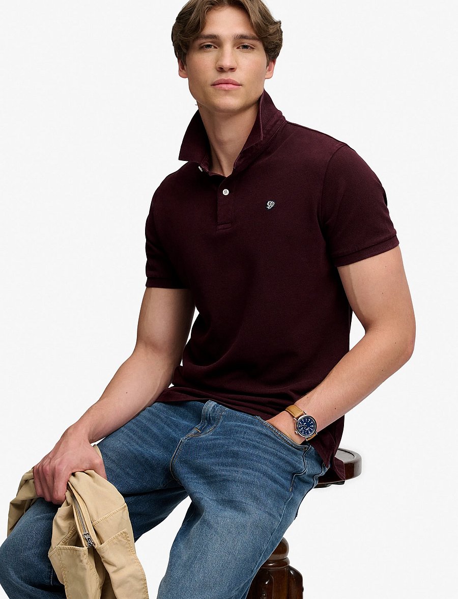 Superdry - VINTAGE DESTROY POLO - kortærmede poloer - winter port - 3