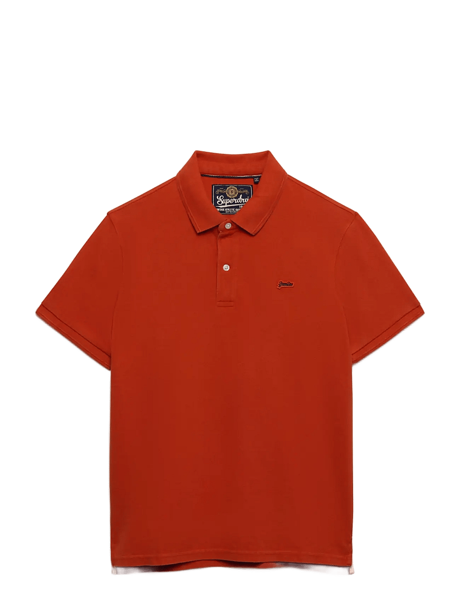 Superdry - CLASSIC PIQUE POLO - kurzärmelig - denim co rust orange - 1