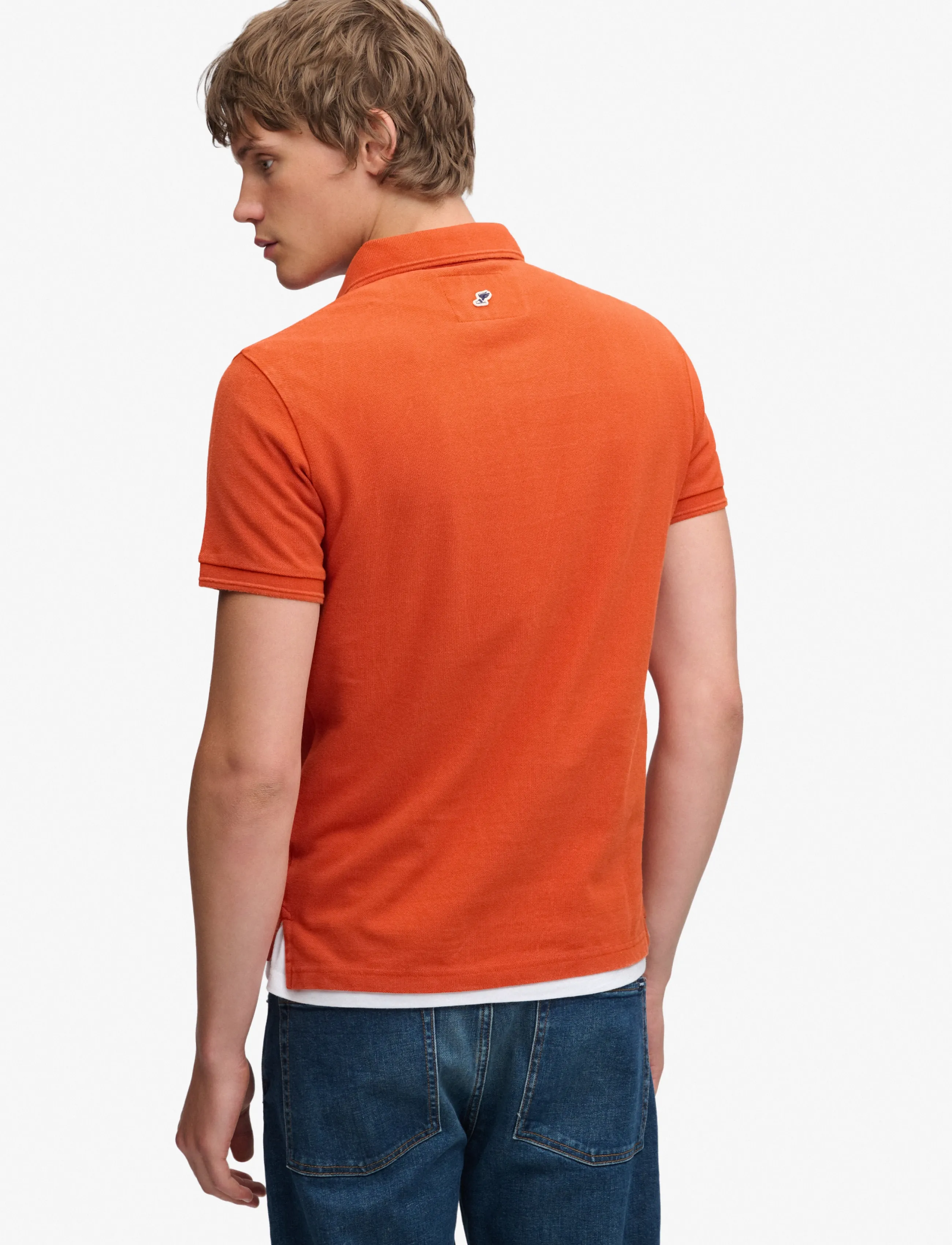Superdry - CLASSIC PIQUE POLO - kurzärmelig - denim co rust orange - 3
