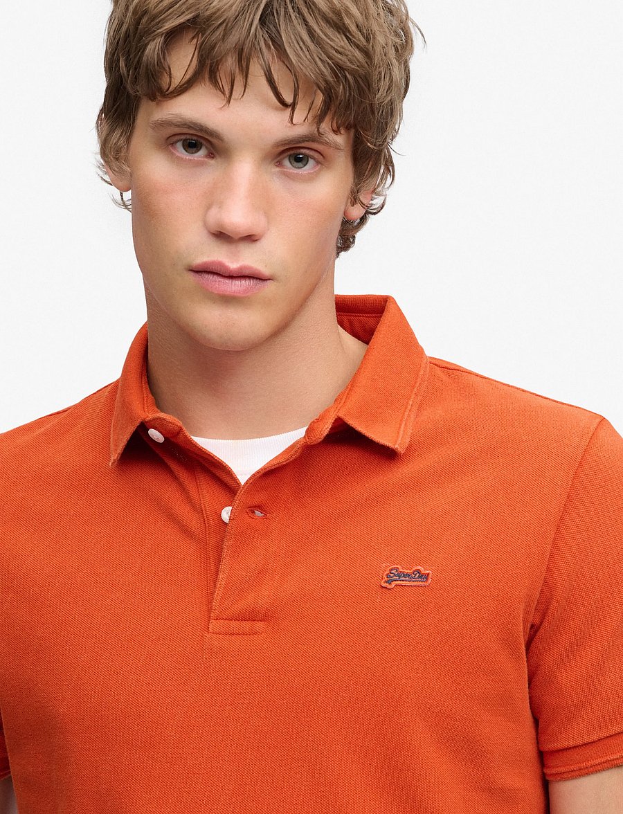 Superdry - CLASSIC PIQUE POLO - kurzärmelig - denim co rust orange - 4