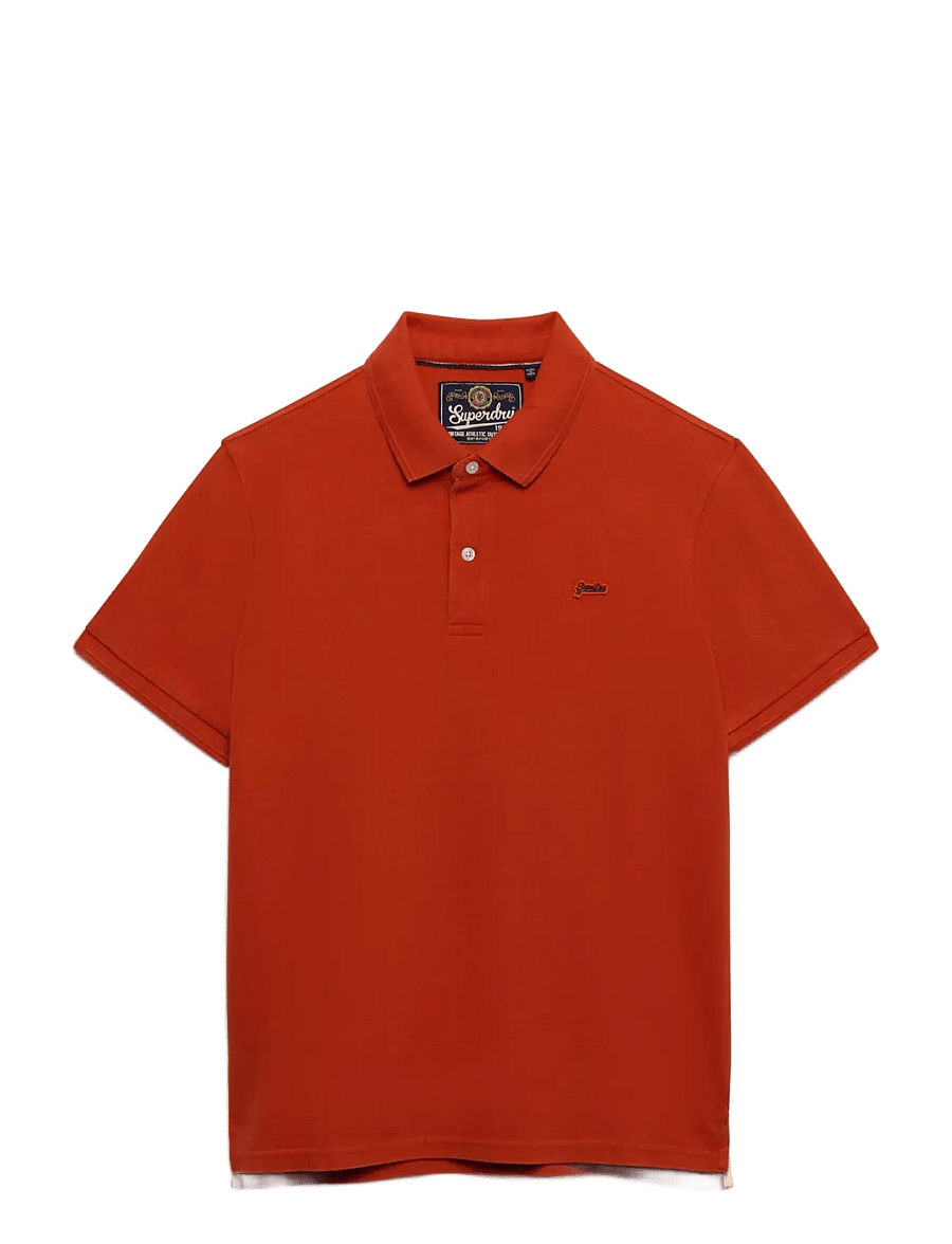 Superdry - CLASSIC PIQUE POLO - kurzärmelig - denim co rust orange - 2