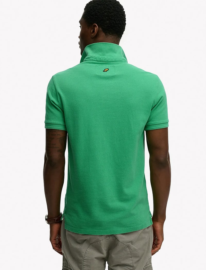 Superdry - CLASSIC PIQUE POLO - kortärmade pikéer - island green - 5