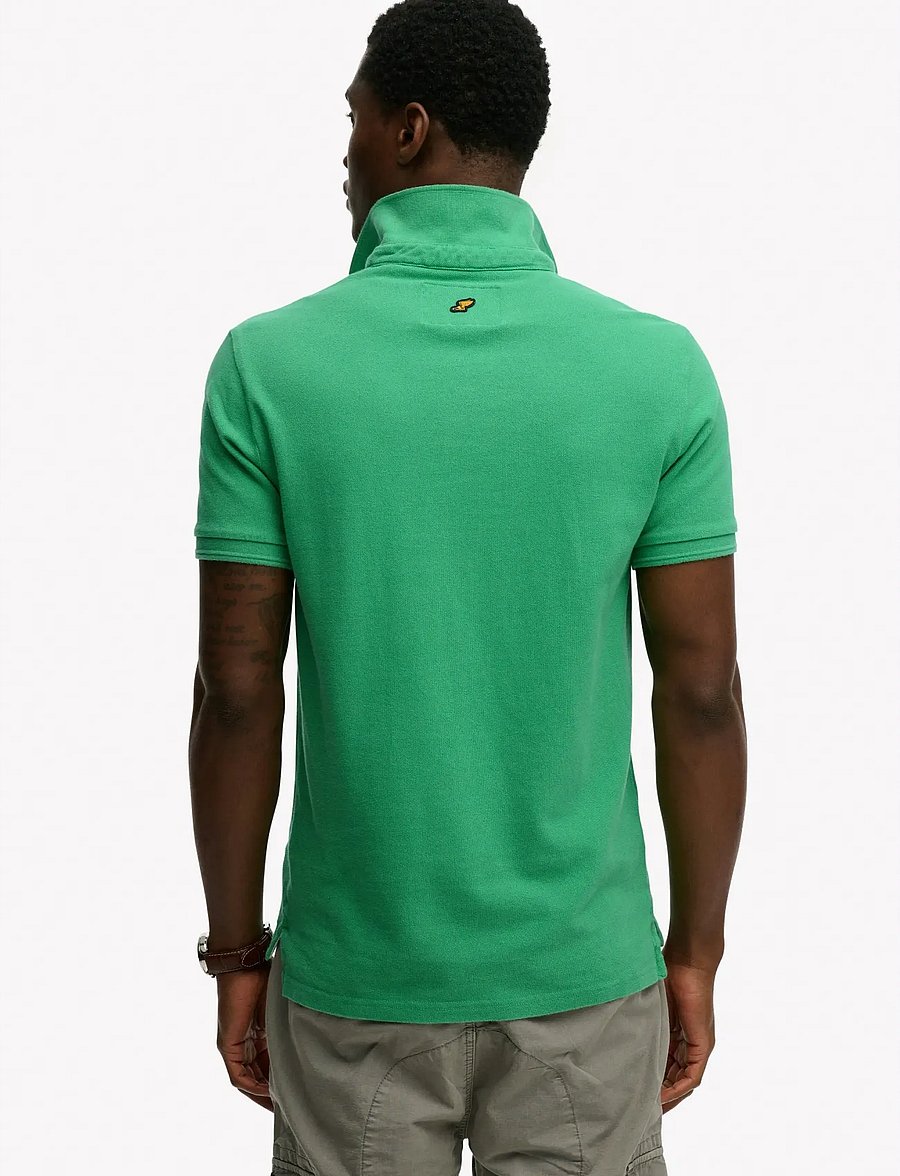 Superdry - CLASSIC PIQUE POLO - short-sleeved polos - island green - 5