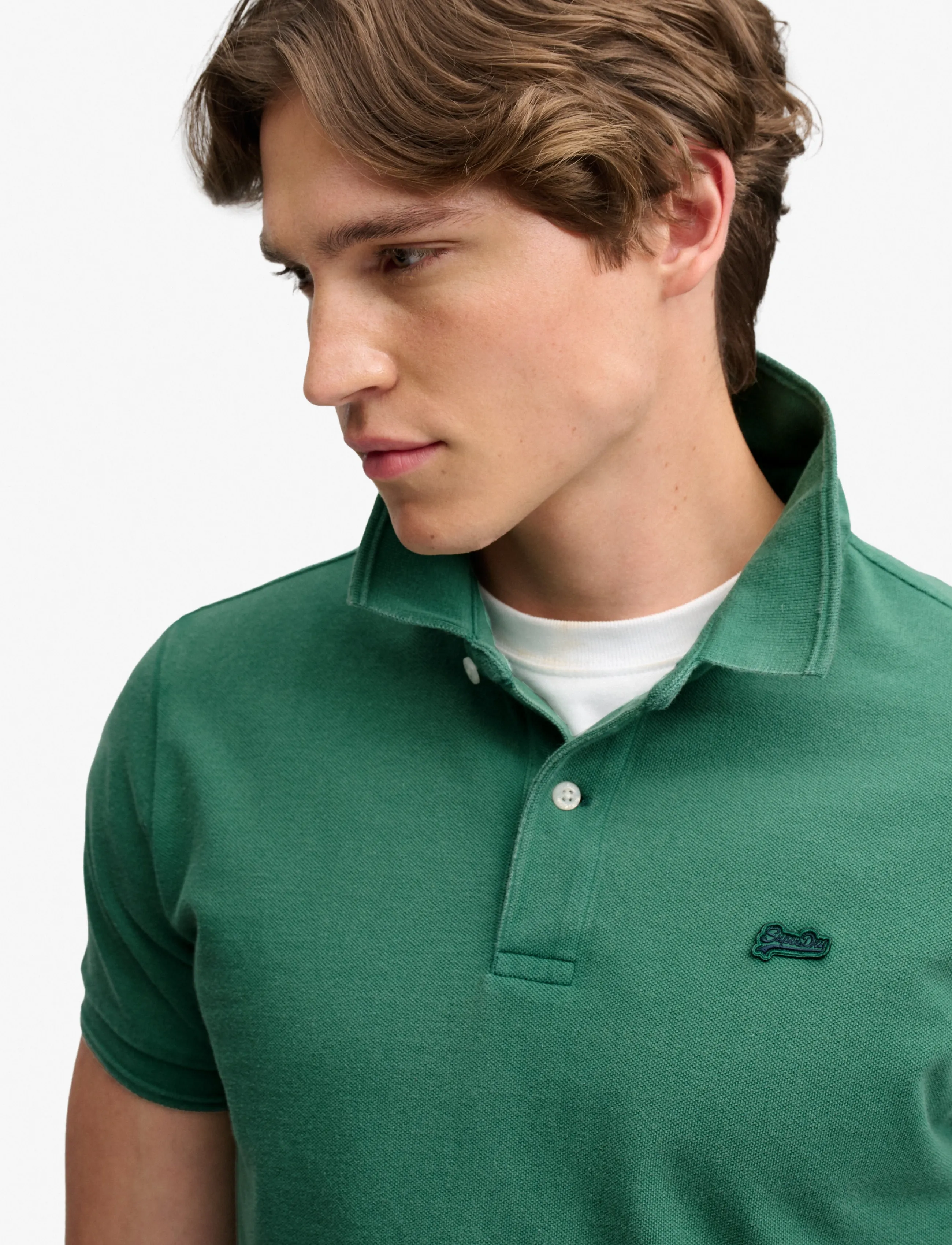 Superdry - CLASSIC PIQUE POLO - kortärmade pikéer - light fern green - 2