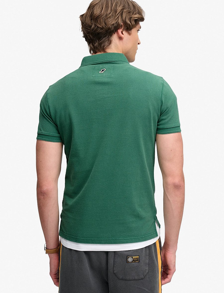 Superdry - CLASSIC PIQUE POLO - kortärmade pikéer - light fern green - 5