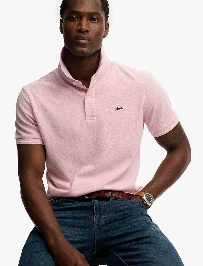 Superdry - CLASSIC PIQUE POLO - kurzärmelig - montauk pink - 4