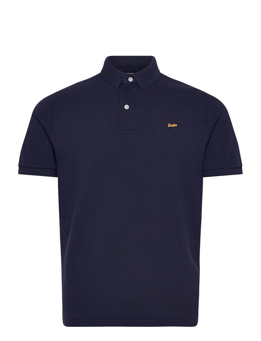 Superdry - CLASSIC PIQUE POLO - kortærmede poloer - rich navy - 1