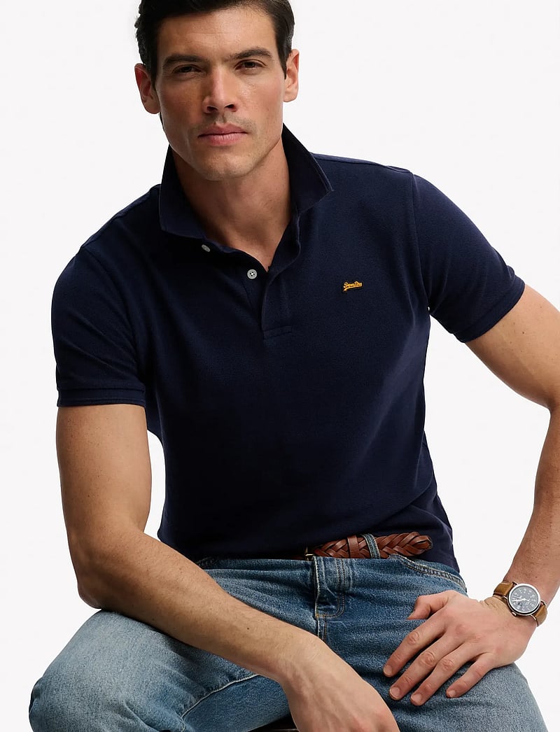 Superdry - CLASSIC PIQUE POLO - kurzärmelig - rich navy - 3