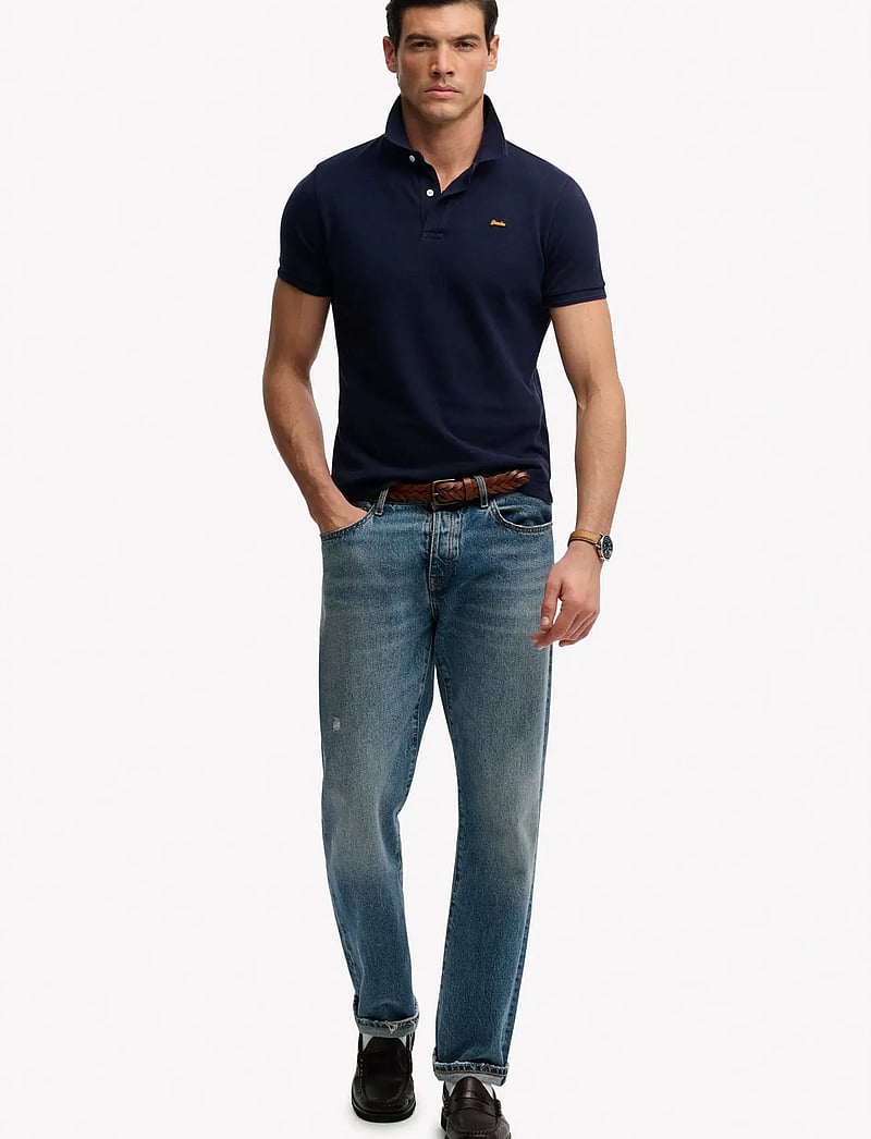 Superdry - CLASSIC PIQUE POLO - kurzärmelig - rich navy - 4