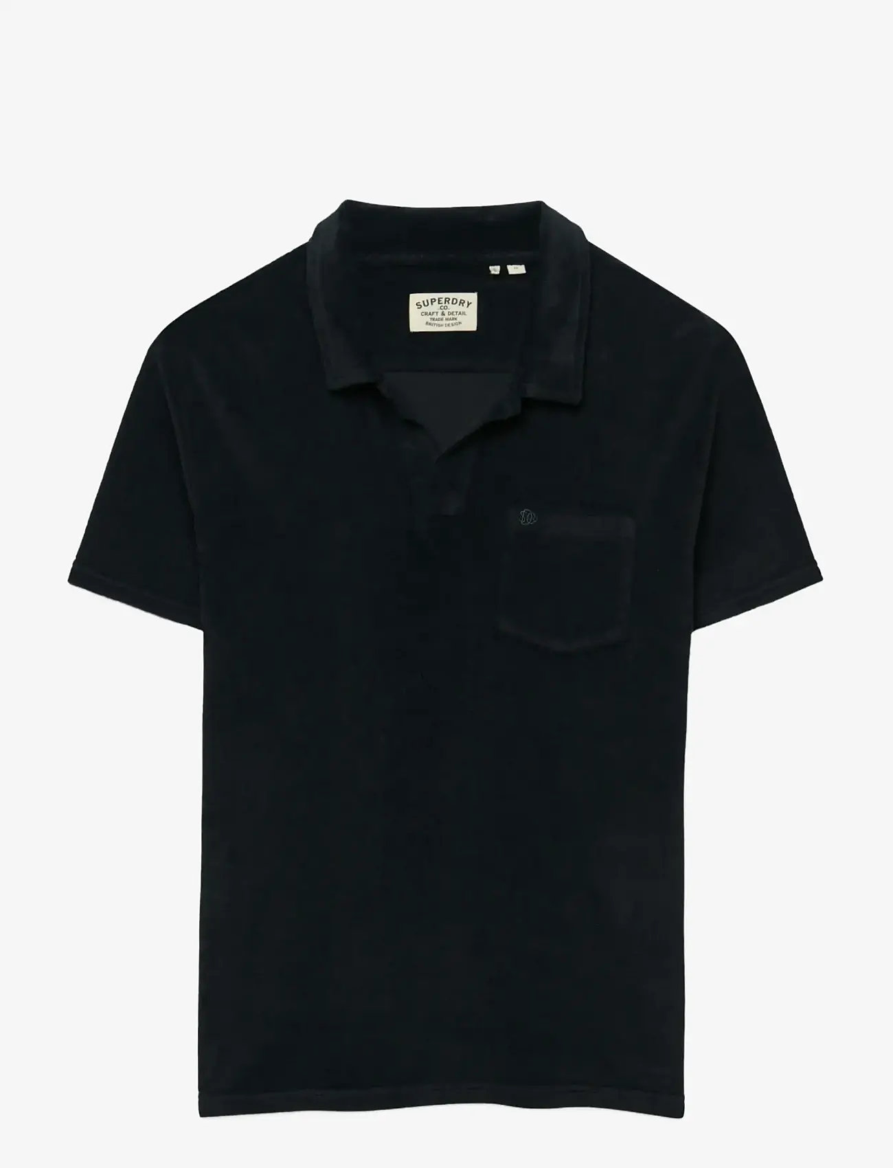 Superdry - TOWELLING POLO - kurzärmelig - eclipse navy - 1