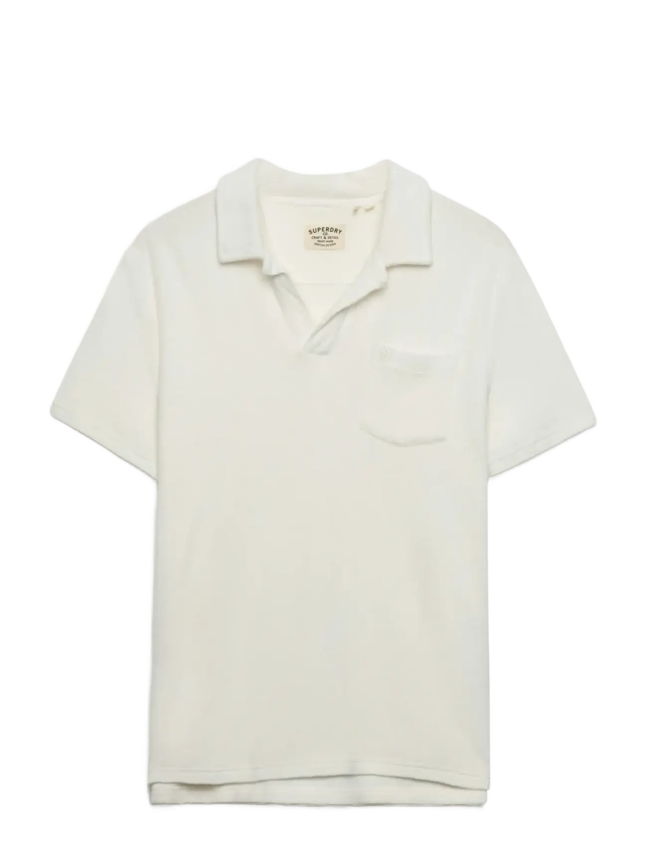 SUPERDRY Towelling Polo Cream - XXL - Herren
