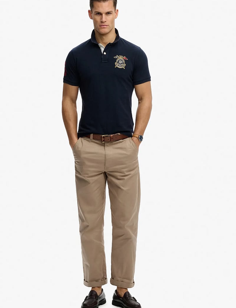 Superdry - CREST POLO - short-sleeved polos - darkest navy - 4