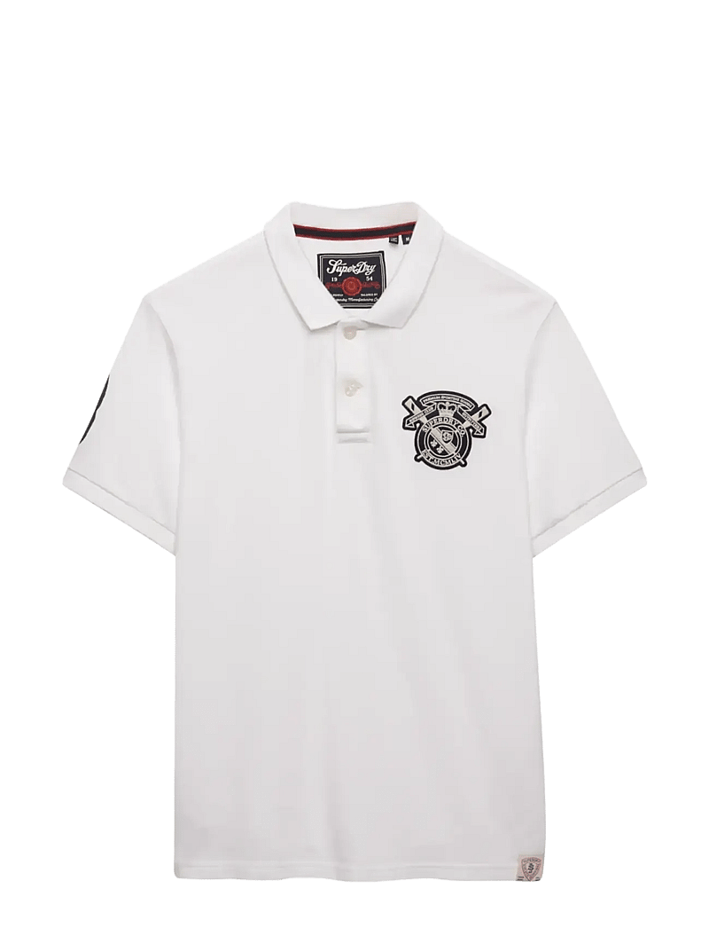 Superdry - CREST POLO - short-sleeved polos - optic - 1