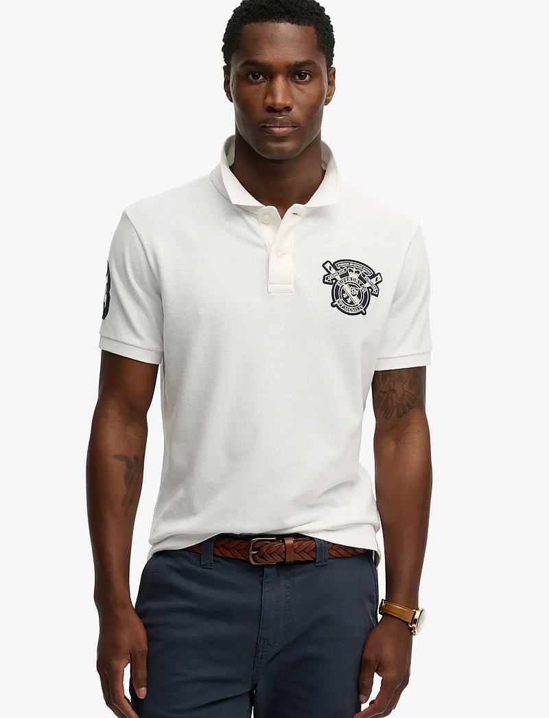 Superdry - CREST POLO - short-sleeved polos - optic - 0