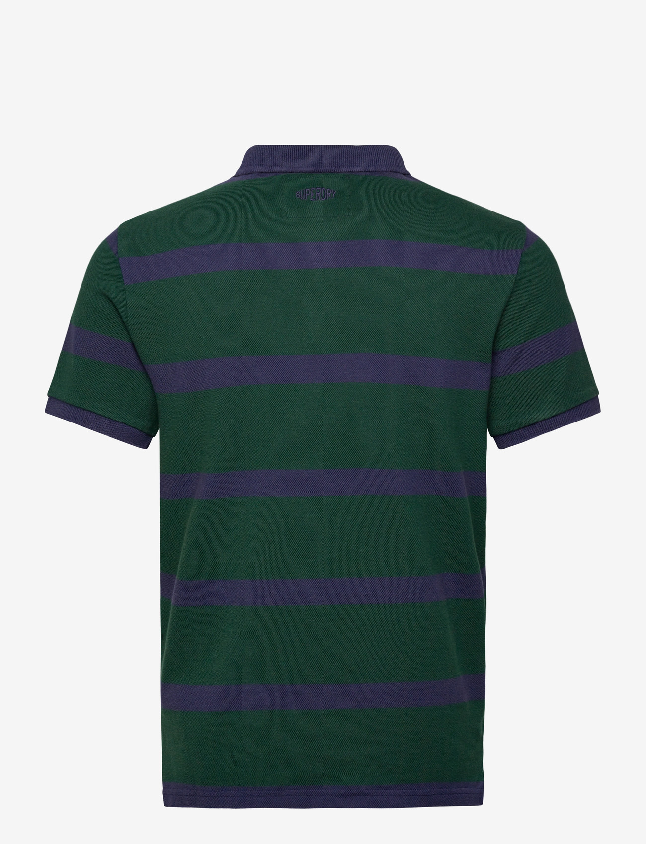 Superdry - CREST STRIPE POLO - kurzärmelig - green/navy stripe - 2