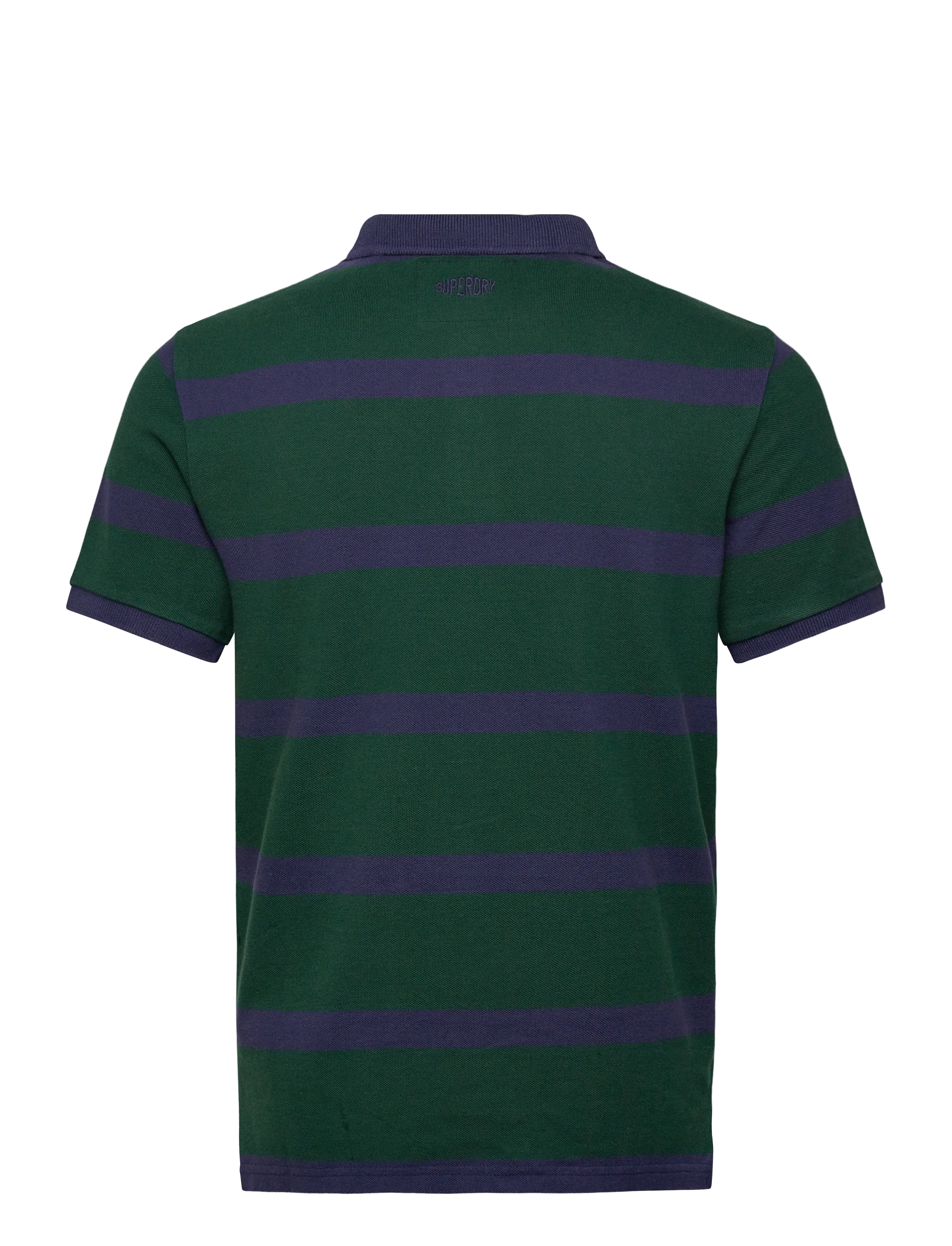 Superdry - CREST STRIPE POLO - short-sleeved polos - green/navy stripe - 2