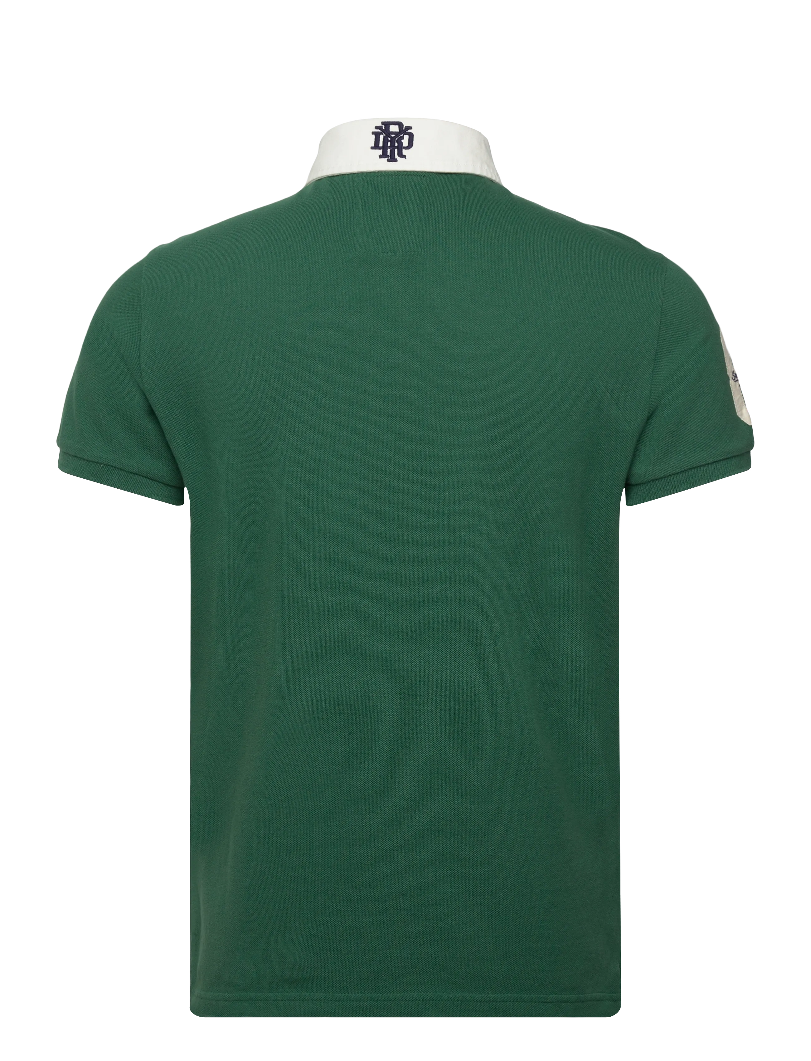 Superdry - VINTAGE PIQUE RUGBY POLO - kortærmede poloer - hunter green - 2