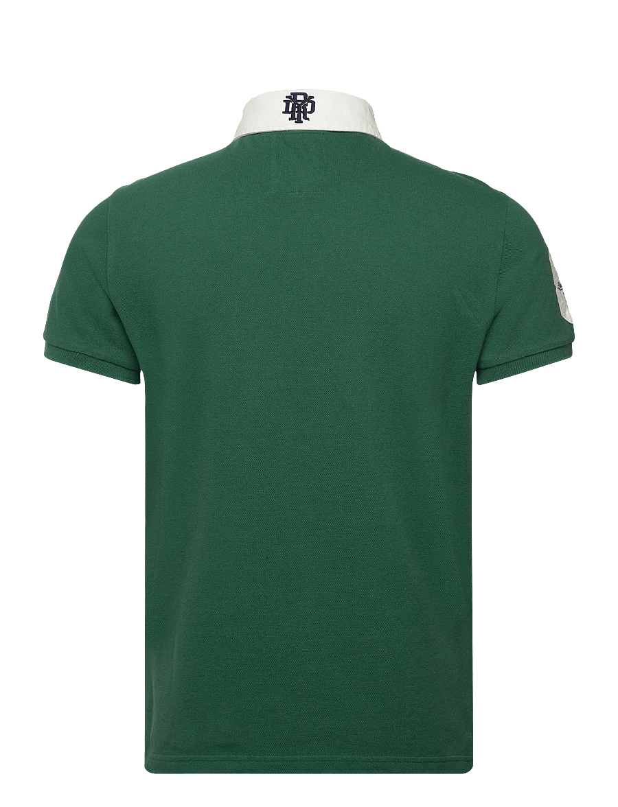 Superdry - VINTAGE PIQUE RUGBY POLO - short-sleeved polos - hunter green - 2