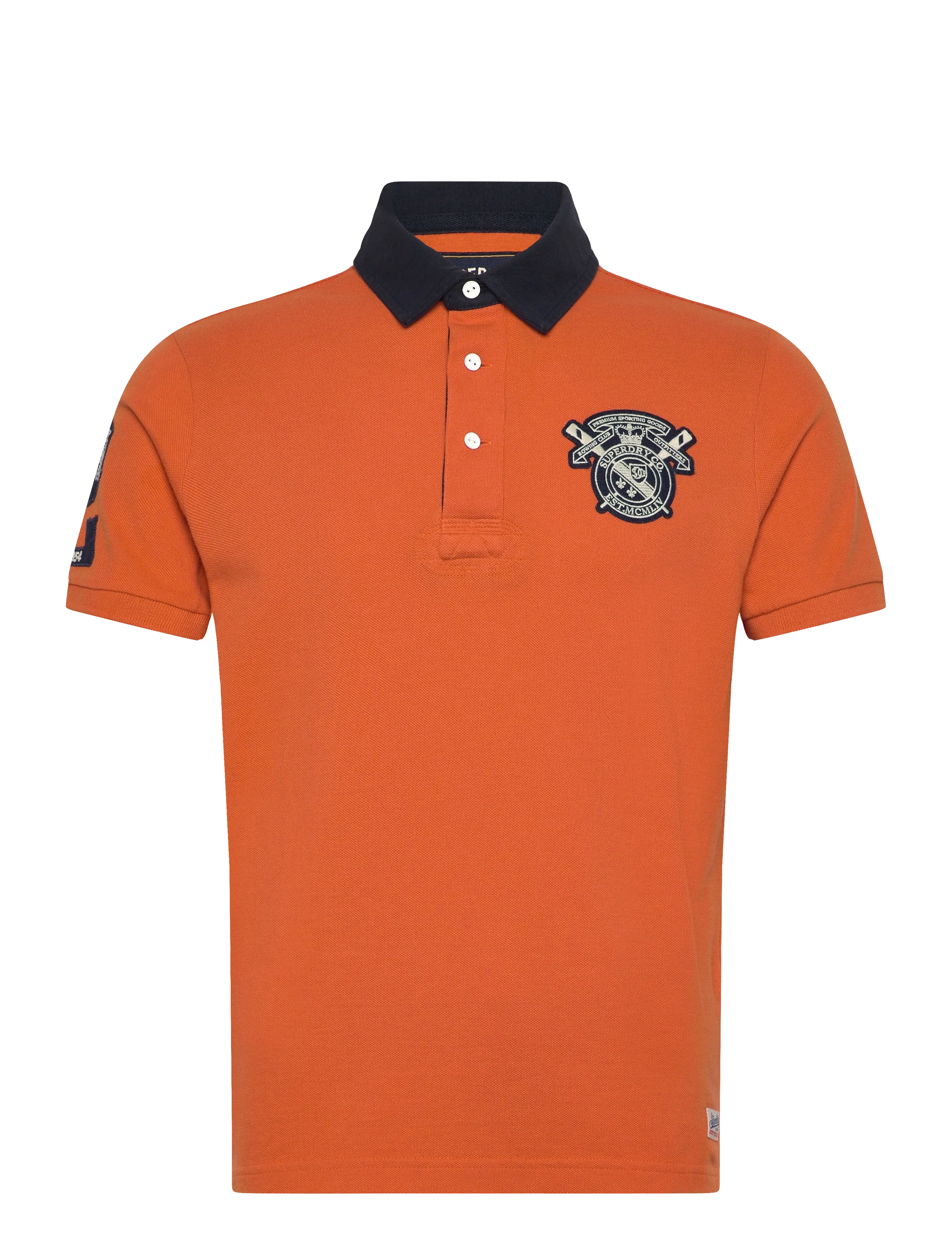 SUPERDRY Vintage Pique Rugby Polo Orange - XL - Herren