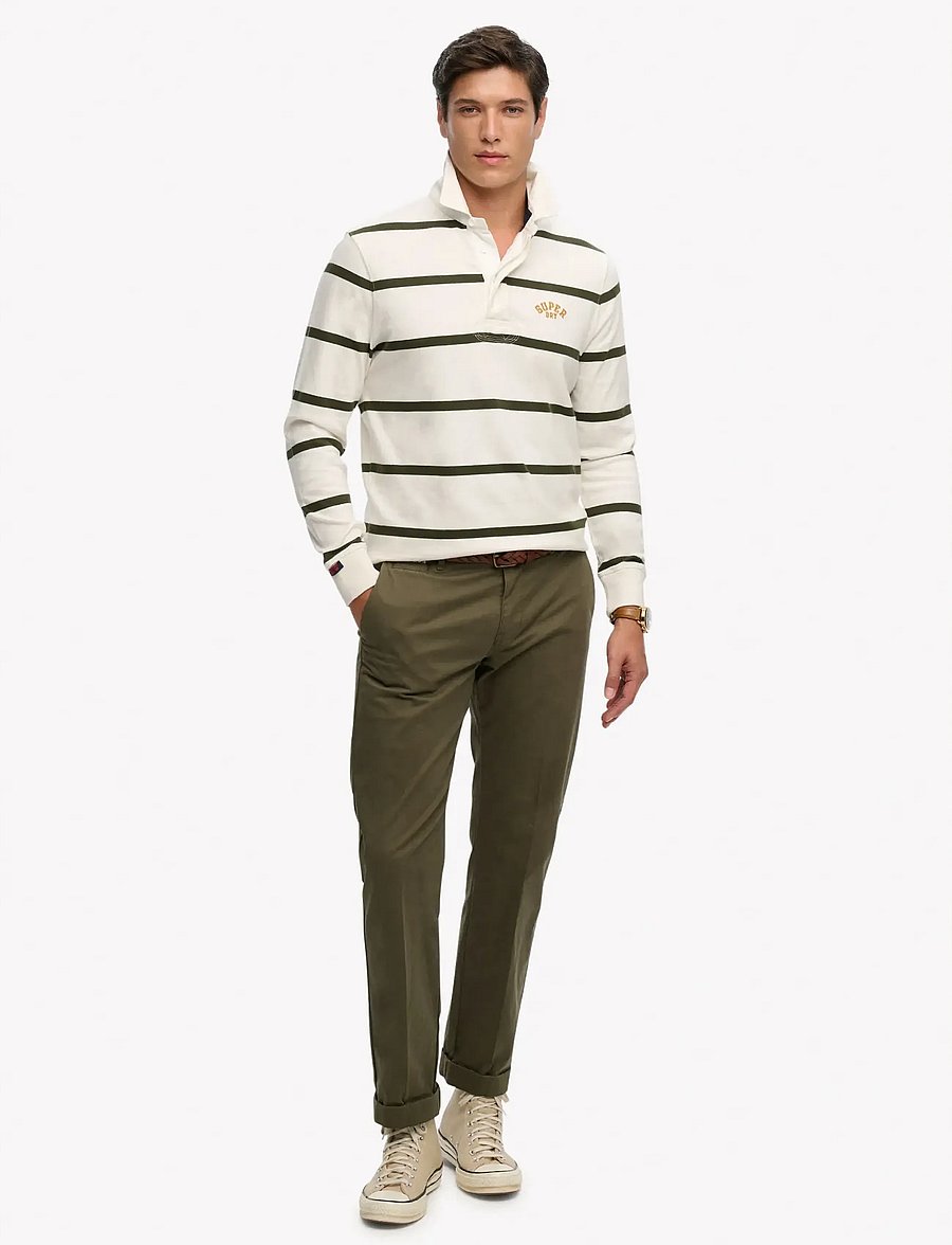 Superdry - VINTAGE ATHLETIC STRIPE RUGBY - langärmelig - athletic white stripe - 5