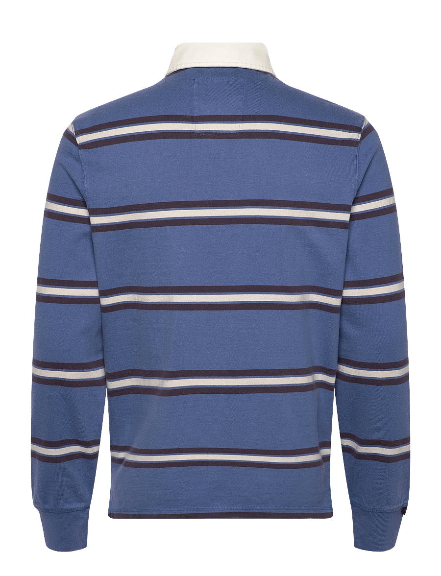Superdry - VINTAGE ATHLETIC STRIPE RUGBY - langärmelig - blue stripe - 2