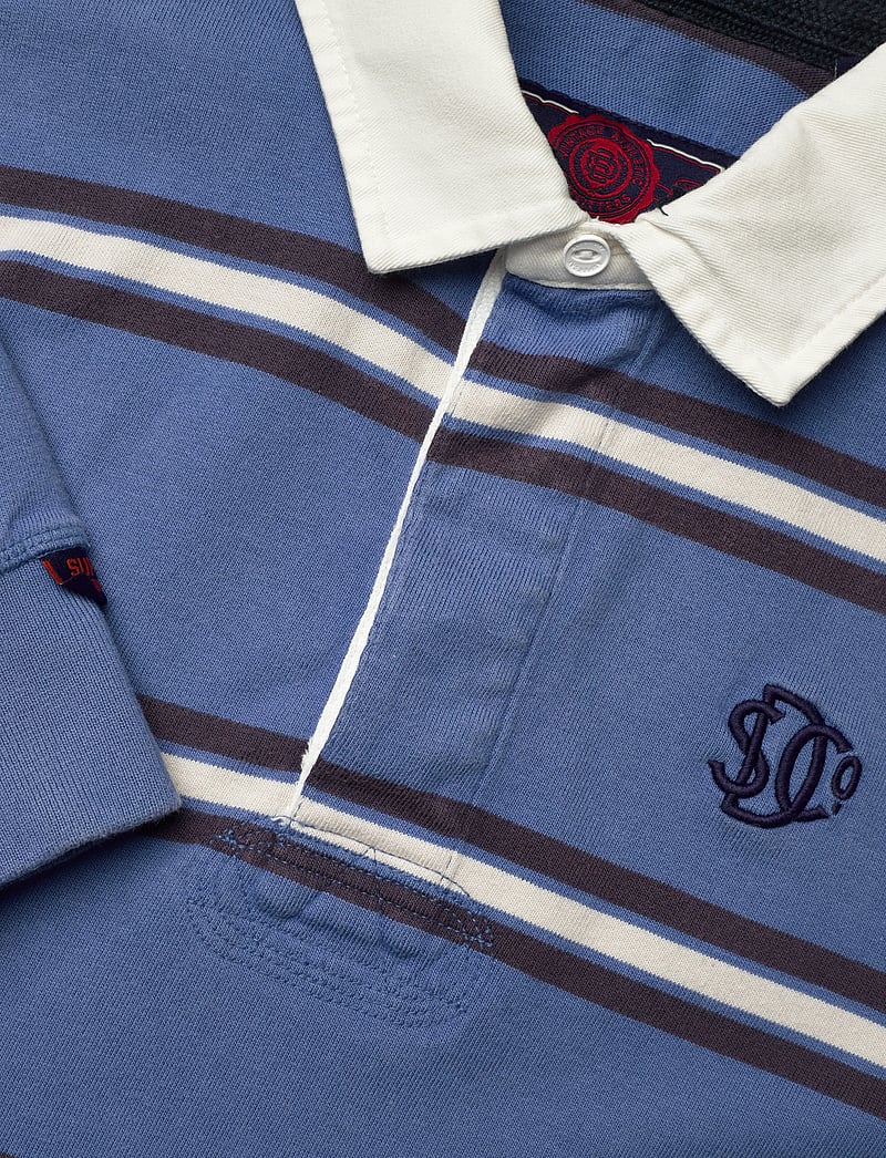 Superdry - VINTAGE ATHLETIC STRIPE RUGBY - langärmelig - blue stripe - 5